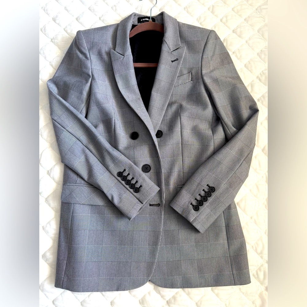 Express back/white Double-Breasted Blazer size small